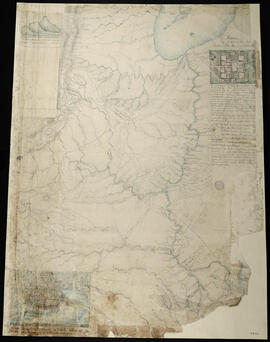 Dibujo de ruinas de los cimientos del Castillo de San Carlos
