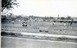 Fotografía de una cancha para jugar fútbol y baloncesto en varias comunidades San José