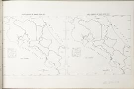 Mapa Áreas sembradas de café y banano en Costa Rica, según censo 1973. En Atlas Estadístico de Co...