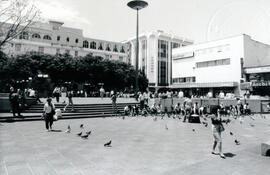 Fotografías con imágenes de la Plaza de la Cultura, ubicada entre avenidas central y 2, calles 3-...