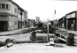 Fotografías con la imagen del arreglo de un acueducto en avenida 18 calle 7 San José