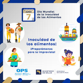 Publicación para redes sociales: Inocuidad de los alimentos. Preparémonos para lo imprevisto!