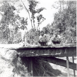 Fotografías del puente sobre la Quebrada Comano. Carretera San Vito-Villa Neilly. Puntarenas