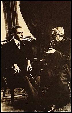 Fotografía del presidente Alfredo González Flores y el señor representante Delegado Apostólico po...