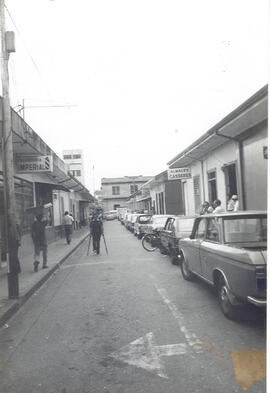 Fotografía del Pasaje Jiménez. De sur a norte. Situado en avenida 1 y 3. San José, Costa Rica
