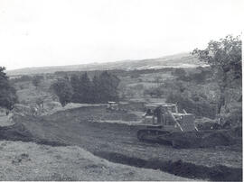 Fotografías de los trabajos de construcción del camino Tornilla-Moravia-Yerbabuena- Santo Domingo...