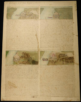 Dibujo de la construcción del Fuerte de San Fernando en Matina