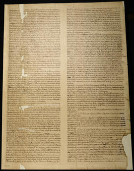 Manuscrito con datos históricos sobre la Federación Centroamericana