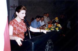 Fotografías de la entrega de cheque por parte del diputado Belisario Solano y Astrid Fischel Voli...