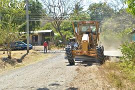 Fotografías de los trabajos en cuadrantes de la comunidad de El Jobo en La Cruz, Guanacaste