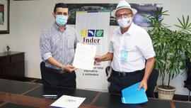 Fotografías de la firma de Convenio Marco para proyectos específicos entre el Instituto Nacional ...
