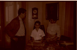 Negativo de un alumno de la Escuela Marcelino García Flamenco, en la Dirección General del Archiv...
