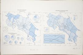 Mapa tasas brutas de mortalidad promedio 19751979 en Costa Rica. En Atlas Estadístico de Costa Ri...