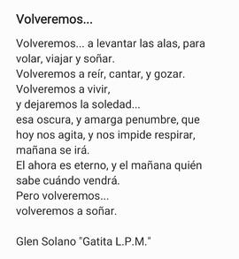 Poema: Volveremos...