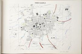 Plano ciudad de Alajuela. En Atlas Estadístico de Costa Rica Nº2. Realizado por Dirección de Esta...