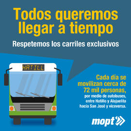 Volantes para redes sociales con información sobre la cantidad de personas que utilizan los carri...
