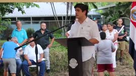 Video titulado Entrega de proyectos de vivienda en Nandayure - Discurso del Presidente Carlos Alv...