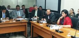 Fotografía de la comparecencia de la Ministra de Planificación Nacional y Política Económica, Pil...