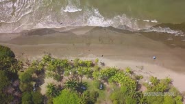Video titulado Primer atardecer del 2022 - Playa Coyote, Nandayure, sobre imágenes de sobrevuelo ...
