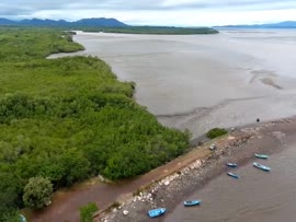 Video titulado Colorado de Abangares y Punta Morales. Sobre imágenes de sobrevuelo en drone en es...