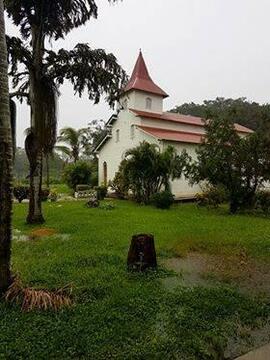 Fotografía del la Iglesia Católica de Quebrada Grande ubicada en el cantón de Liberia