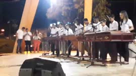 Video de presentación de la Escuela Municipal de Marimba en el parque central de Cañas